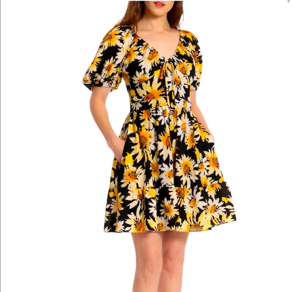 Nordstrom Donna Morgan Sunflower Mini Dress